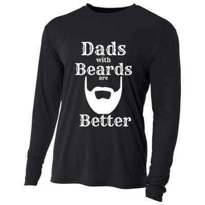 Dads With Beards Are Better Gift For Dads With Beards Gift Cooling Performance Long Sleeve Crew