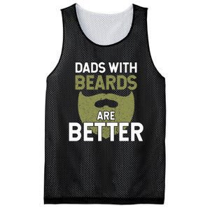 Dads With Beards Are Better Fathers Day Funny Dad Mesh Reversible Basketball Jersey Tank