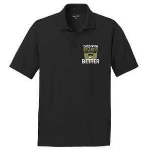 Dads With Beards Are Better Fathers Day Funny Dad PosiCharge RacerMesh Polo