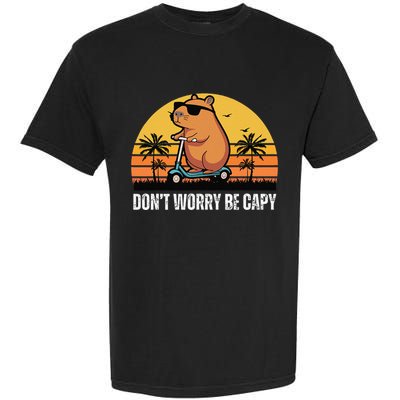 Don’T Worry Be Capy Cute Capybara Gift Garment-Dyed Heavyweight T-Shirt
