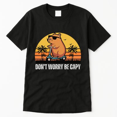 Don’T Worry Be Capy Cute Capybara Gift Tall T-Shirt