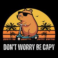 Don’T Worry Be Capy Cute Capybara Gift Impact Tech Backpack