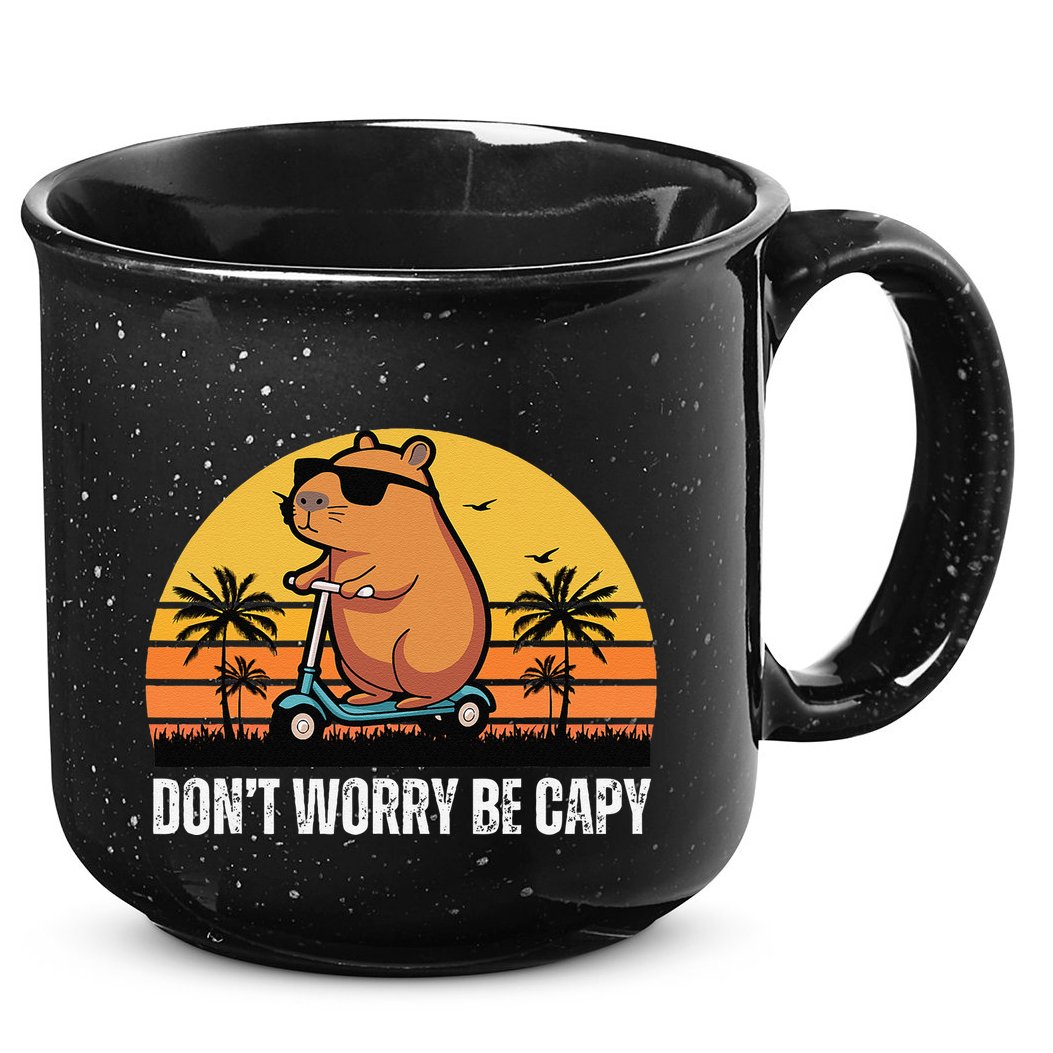 Don’T Worry Be Capy Cute Capybara Gift 15oz Campfire Ceramic Mug