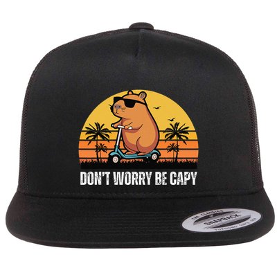 Don’T Worry Be Capy Cute Capybara Gift Flatbill Hat