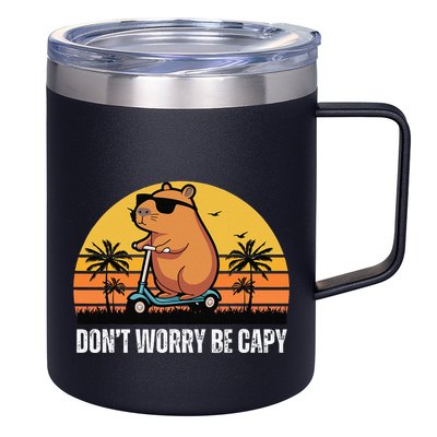 Don’T Worry Be Capy Cute Capybara Gift 12oz Stainless Steel Coffee Mug