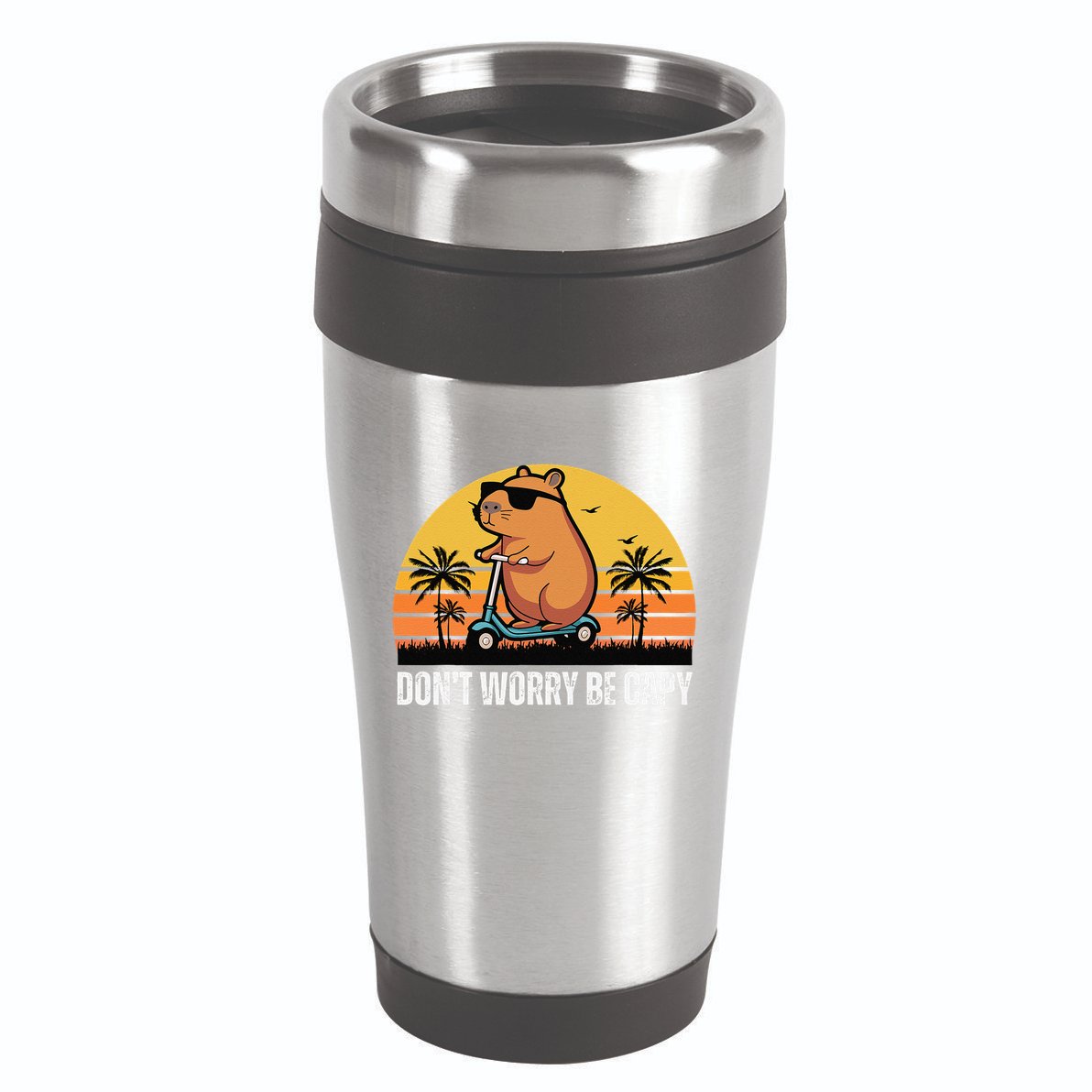 Don’T Worry Be Capy Cute Capybara Gift 16oz Travel Tumbler