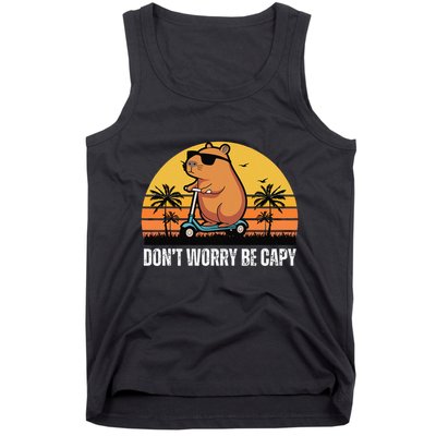 Don’T Worry Be Capy Cute Capybara Gift Tank Top