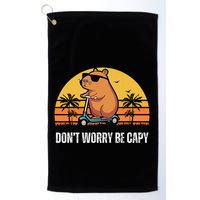 Don’T Worry Be Capy Cute Capybara Gift Golf Towel