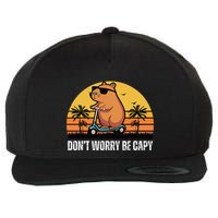 Don’T Worry Be Capy Cute Capybara Gift Wool Snapback Cap