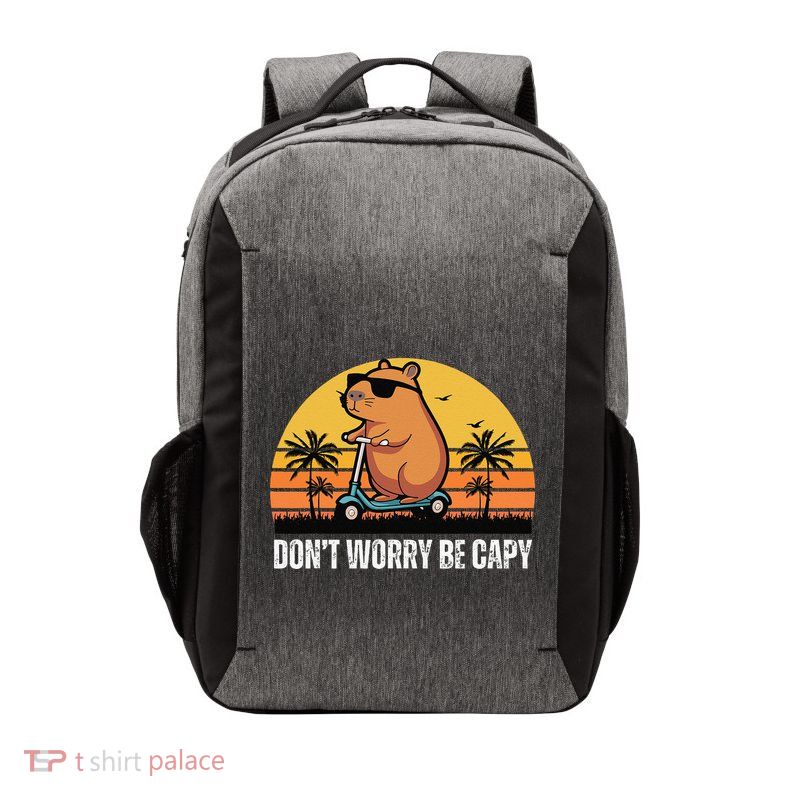 Don’T Worry Be Capy Cute Capybara Gift Vector Backpack