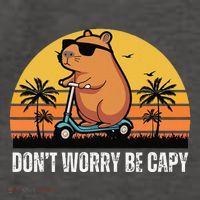 Don’T Worry Be Capy Cute Capybara Gift Vector Backpack
