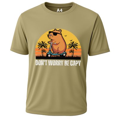 Don’T Worry Be Capy Cute Capybara Gift Cooling Performance Crew T-Shirt