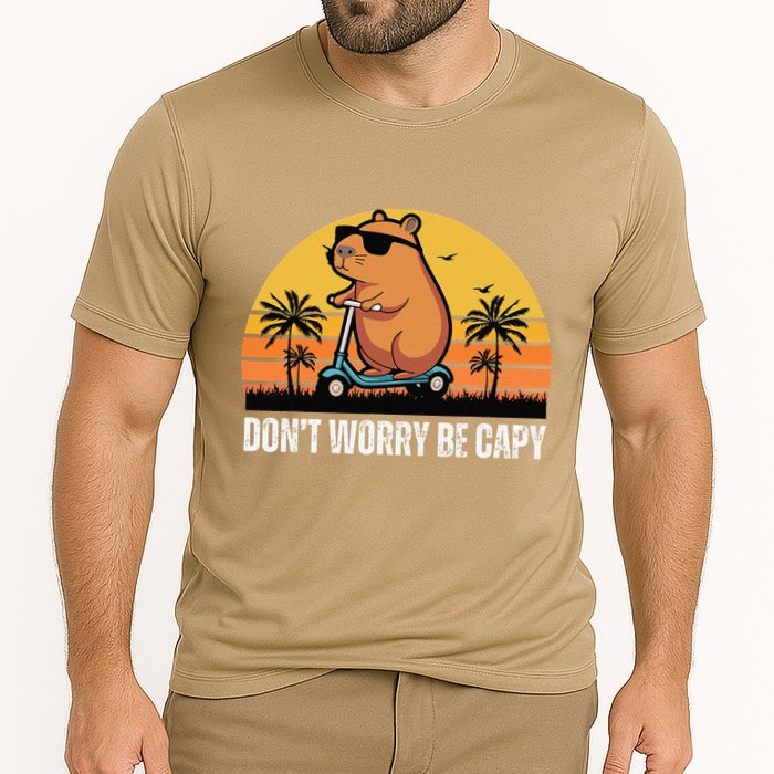 Don’T Worry Be Capy Cute Capybara Gift Cooling Performance Crew T-Shirt