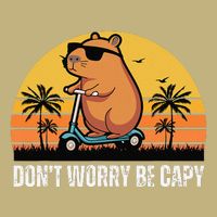 Don’T Worry Be Capy Cute Capybara Gift Cooling Performance Crew T-Shirt