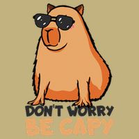 DonT Worry Be Capy Capybara Mousepad