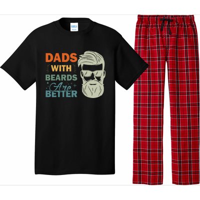 Dads with Beards are Better Vintage Funny Father's Day Joke Pajama Set