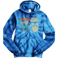 Dads with Beards are Better Vintage Funny Father's Day Joke Tie Dye Hoodie