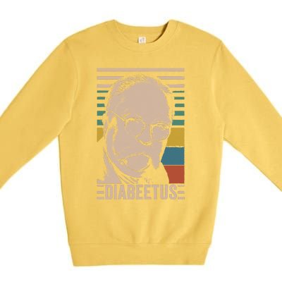 Diabeetus Wilford Brimley Vintage Style Design Premium Crewneck Sweatshirt