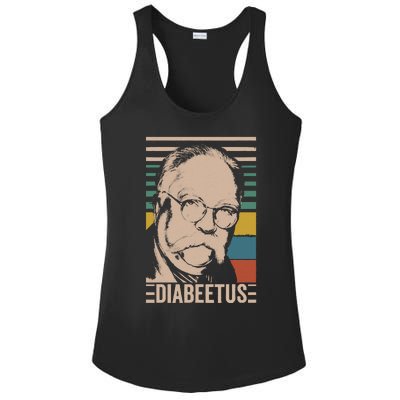 Diabeetus Wilford Brimley Vintage Style Design Ladies PosiCharge Competitor Racerback Tank