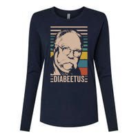 Diabeetus Wilford Brimley Vintage Style Design Womens Cotton Relaxed Long Sleeve T-Shirt