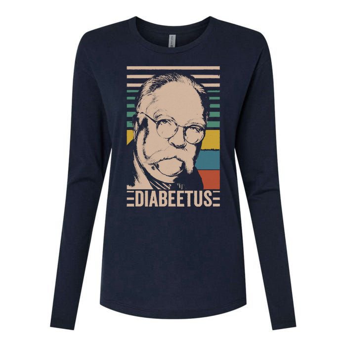 Diabeetus Wilford Brimley Vintage Style Design Womens Cotton Relaxed Long Sleeve T-Shirt