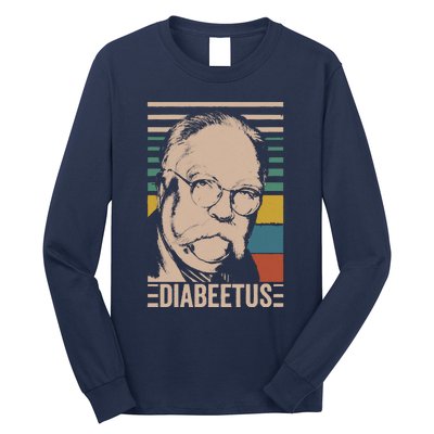 Diabeetus Wilford Brimley Vintage Style Design Long Sleeve Shirt