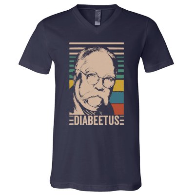 Diabeetus Wilford Brimley Vintage Style Design V-Neck T-Shirt