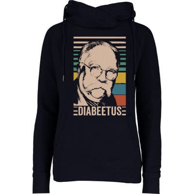 Diabeetus Wilford Brimley Vintage Style Design Womens Funnel Neck Pullover Hood