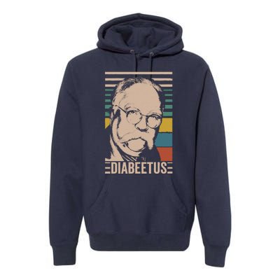 Diabeetus Wilford Brimley Vintage Style Design Premium Hoodie