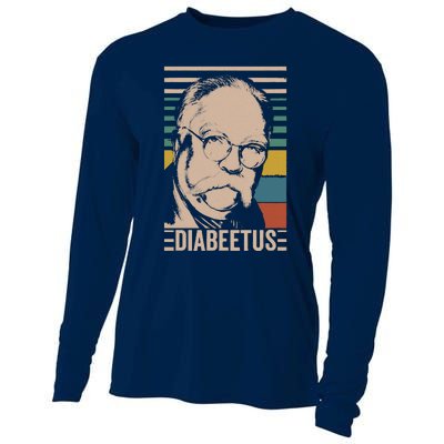 Diabeetus Wilford Brimley Vintage Style Design Cooling Performance Long Sleeve Crew