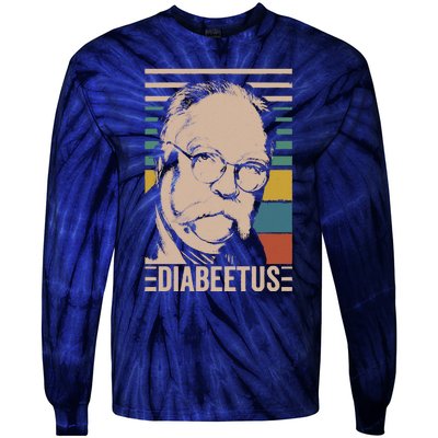 Diabeetus Wilford Brimley Vintage Style Design Tie-Dye Long Sleeve Shirt