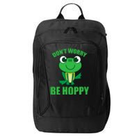 DonT Worry Be Hoppy | Cute Crazy Frog City Backpack