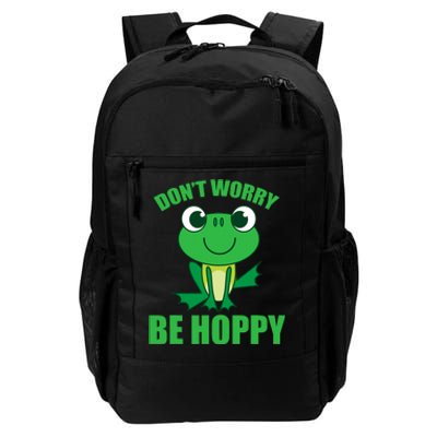 DonT Worry Be Hoppy | Cute Crazy Frog Daily Commute Backpack