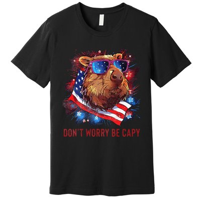 Dont Worry Be Capy Capybara Premium T-Shirt