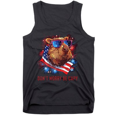 Dont Worry Be Capy Capybara Tank Top