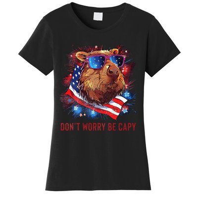 Dont Worry Be Capy Capybara Women's T-Shirt