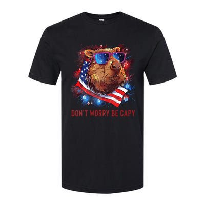 Dont Worry Be Capy Capybara Softstyle CVC T-Shirt