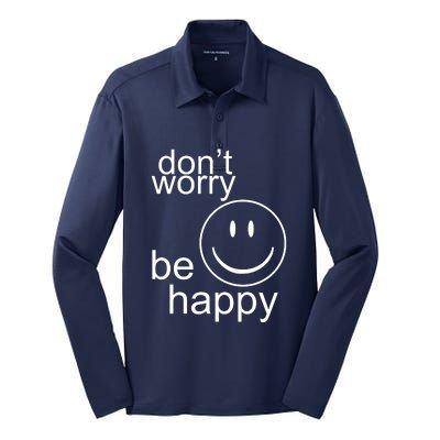 Dont Worry Be Happy Silk Touch Performance Long Sleeve Polo