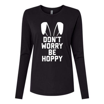 DonT Worry Be Hoppy Womens Cotton Relaxed Long Sleeve T-Shirt