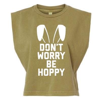 DonT Worry Be Hoppy Garment-Dyed Women's Muscle Tee