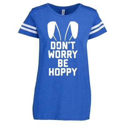 DonT Worry Be Hoppy Enza Ladies Jersey Football T-Shirt