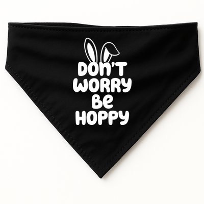 Don't Worry Be Hoppy Easter Bunny Holiday USA-Made Doggie Bandana