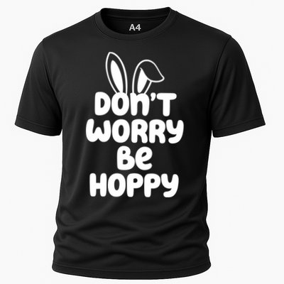 Don't Worry Be Hoppy Easter Bunny Holiday Cooling Performance Crew T-Shirt