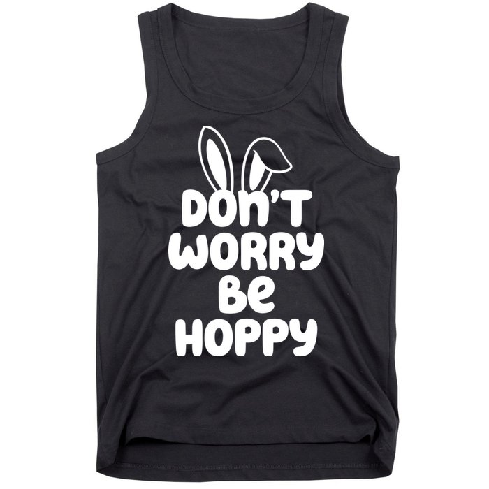 Don't Worry Be Hoppy Easter Bunny Holiday Tank Top