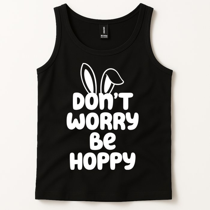 Don't Worry Be Hoppy Easter Bunny Holiday Tank Top