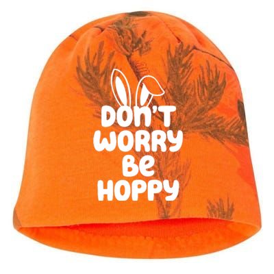 Don't Worry Be Hoppy Easter Bunny Holiday Kati - Camo Knit Beanie