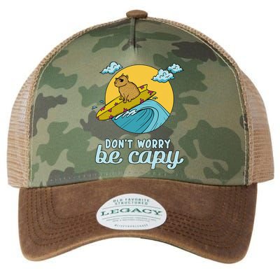 Don't Worry Be Capy Rodent South American Capybara Legacy Tie Dye Trucker Hat