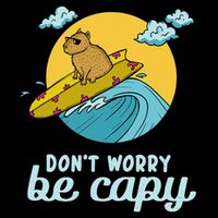 Don't Worry Be Capy Rodent South American Capybara Impact Tech Backpack