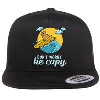 Don't Worry Be Capy Rodent South American Capybara Flatbill Hat