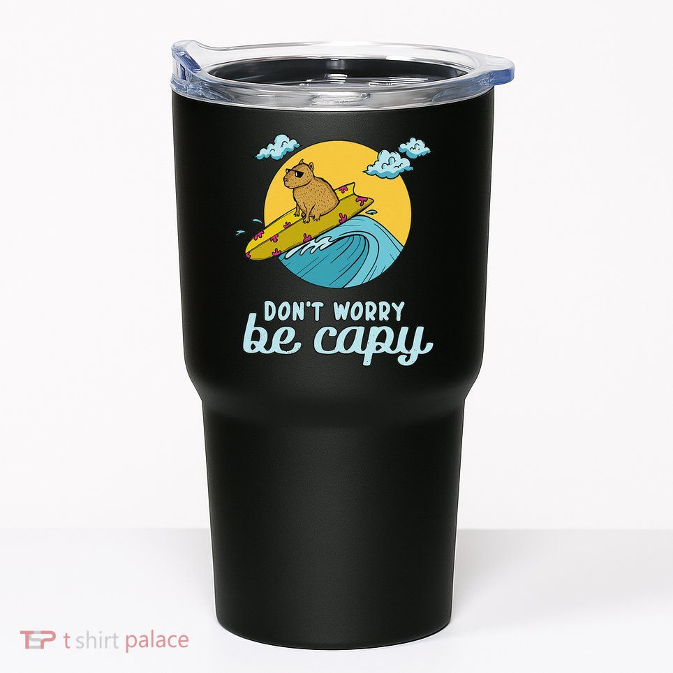 Don't Worry Be Capy Rodent South American Capybara Tumbler
